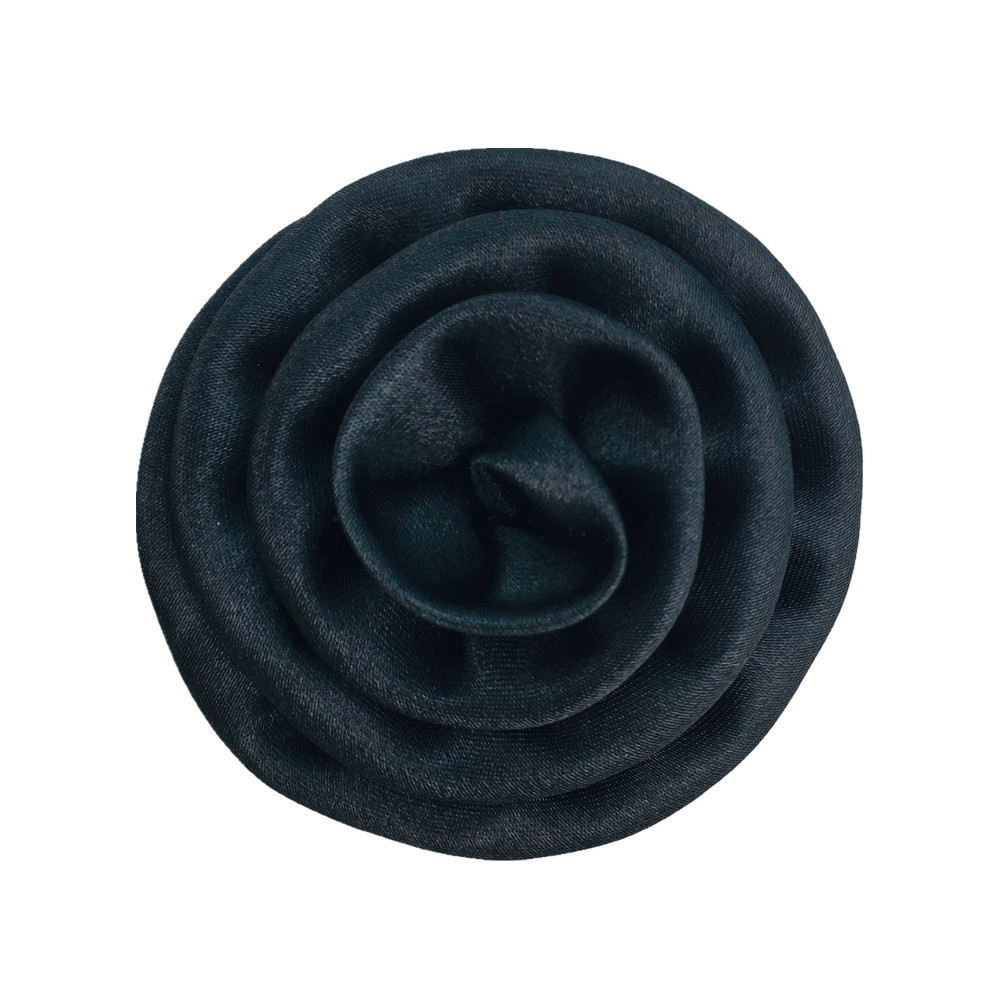 7cm Satin Trumpet Flower Satin Rose Corsage Costume Headwear Accessories Handmade Flower with Baby Shoes