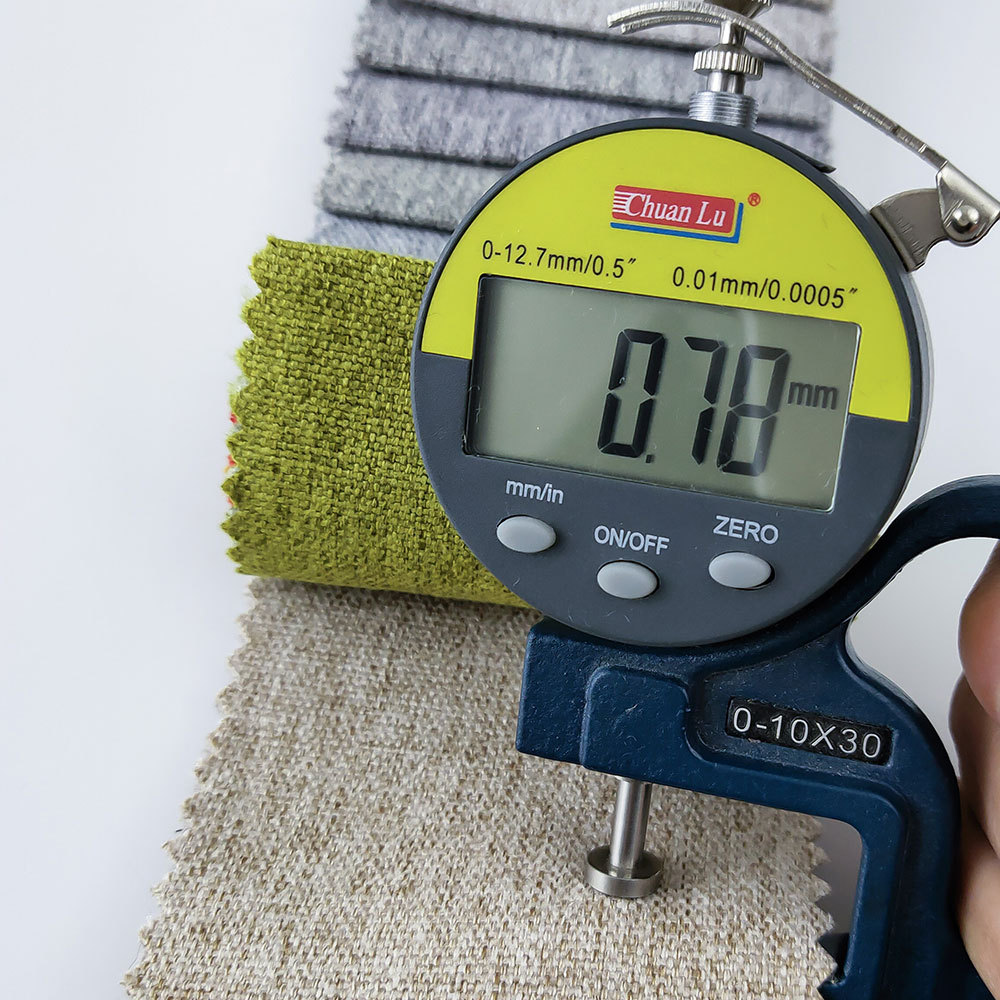 Brushed fine linen sofa fabric cotton and linen fabric pillowcase bay window mat background wall soft cover fabric imitation linen cloth