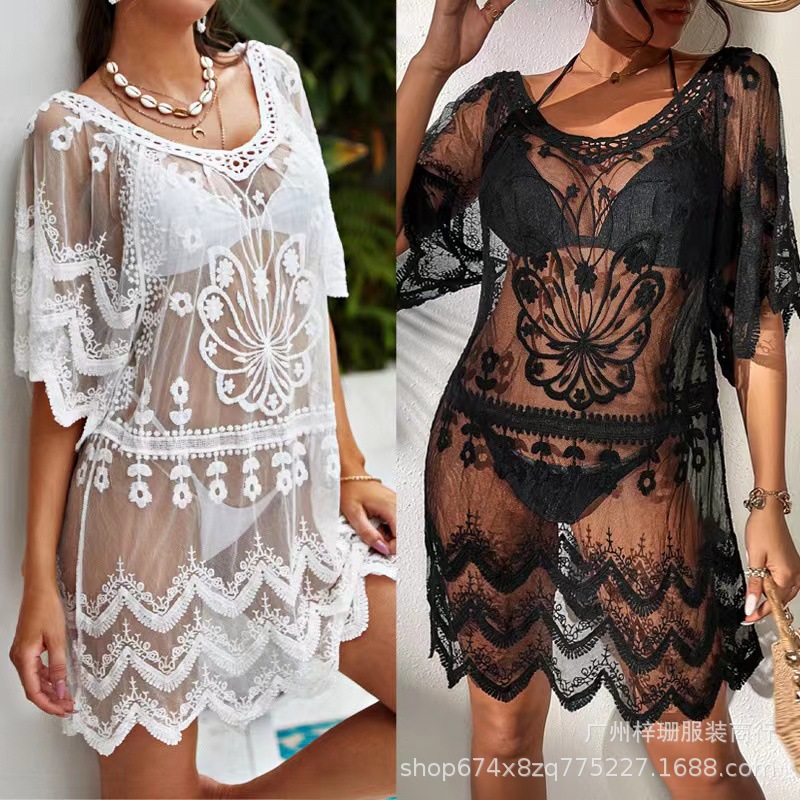 Летнее платье, свободное, защитное, для пляжа, женское, на Амазон