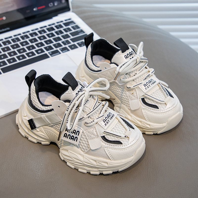 Children's sneaker Spring and Autumn New Girls Mesh Breathable Torre Shoes Explosive Lightweight Boys' Fashion Shoes Student Shoes