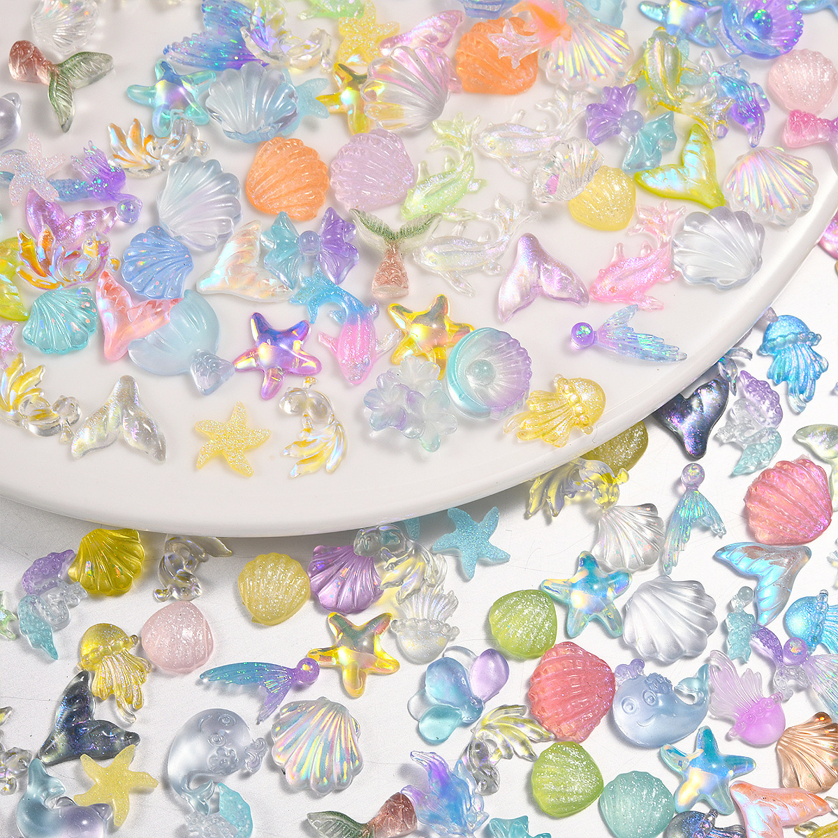 Серия Океан, ювелирные ногти, ракушка, морская звезда, дельфин, декор для телефона, материал для украшений, Чжэцзян, мультфильм