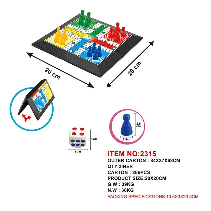 Children's Educational Toys Flying Chess Plastic Chessboard Portable Flying Chess Game Family Interactive Tabletop Game