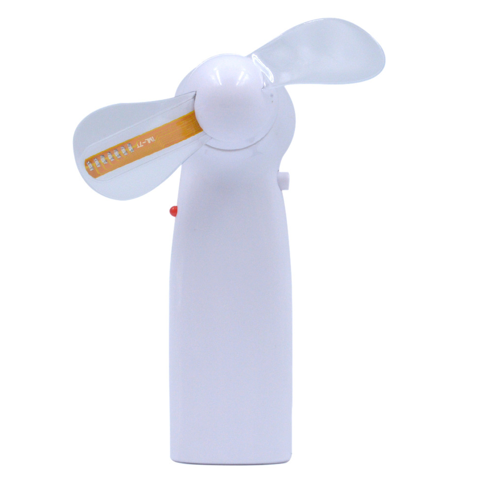 Manufacturer Led Flashing Text Fan Luminous Gift Mini Handheld Rechargeable DIY Small Fan Long Battery Life Advertising Customization