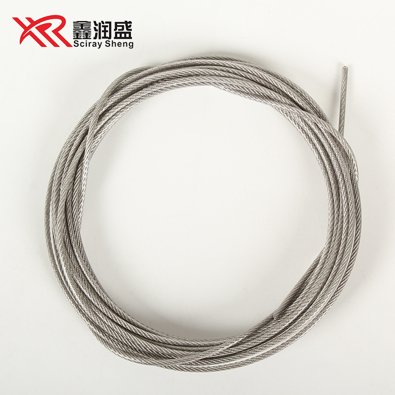 304 Stainless Steel Plastic-Coated Steel Wire Rope Plastic-Coated Transparent Steel Wire Rope Greenhouse Traction Steel Wire Rope