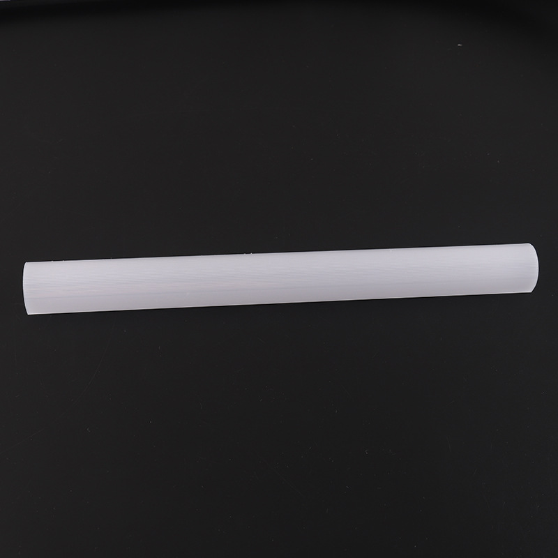 Round purification lamp shade PC round tube LED lamp casing long strip lampshade plastic cover milk white PC round tube transparent