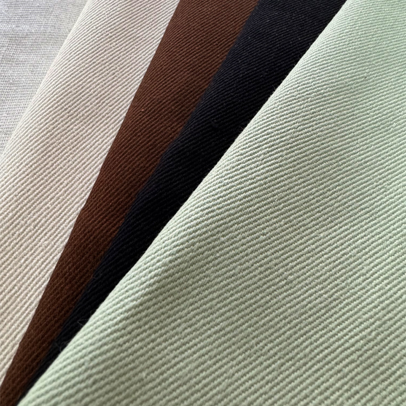 8S*8S Hemp Cotton Fabric, Hemp Cotton Coarse Twill Dyed Fabric in Stock, 8*8 Jacket and Work Pants Fabric