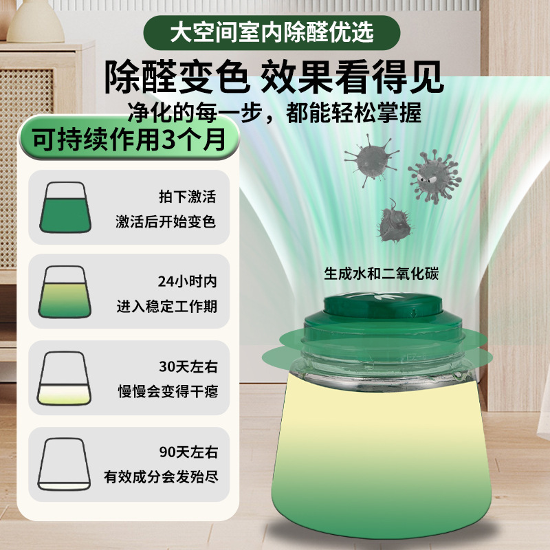 High efficiency in addition to formaldehyde gel formaldehyde absorption magic box new house new car household aldehyde remover air fresh purification small green tank