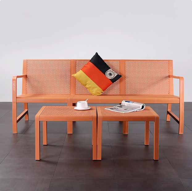 Thickened Waterproof Plastic Creative Outdoor Living Room Outdoor Homestay Leisure Splicing Free Assembled Complete Furniture