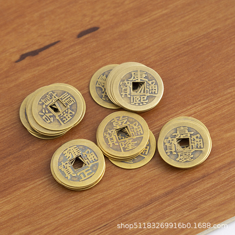 Real copper antique coins Chinese five Emperor coins copper coins ancient coins antique Miscellaneous brass crafts wholesale