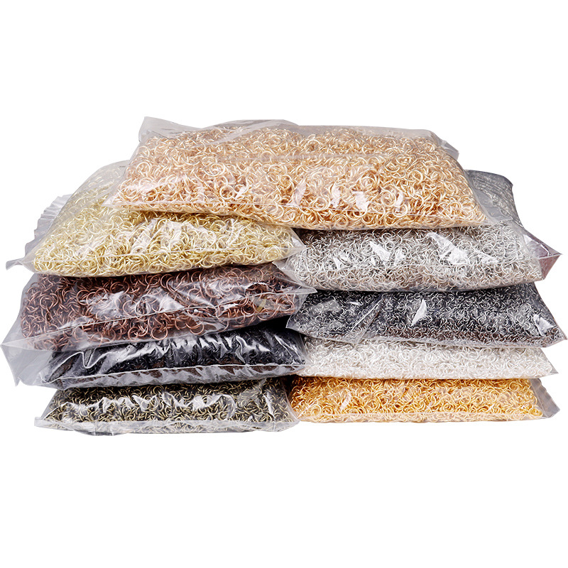 DIY Jewelry Materials Open Ring Single Ring Flat Iron Ring Bracelet Necklace Connecting Ring Earrings Necklace Accessories Wholesale