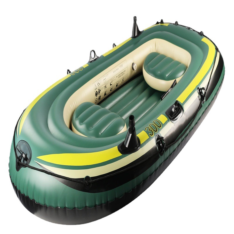 Factory Wholesale Three-Person Fishing Inflatable Boat Rubber Boat Pvc Kayak Thickeneded Three-Person Boat Kayak