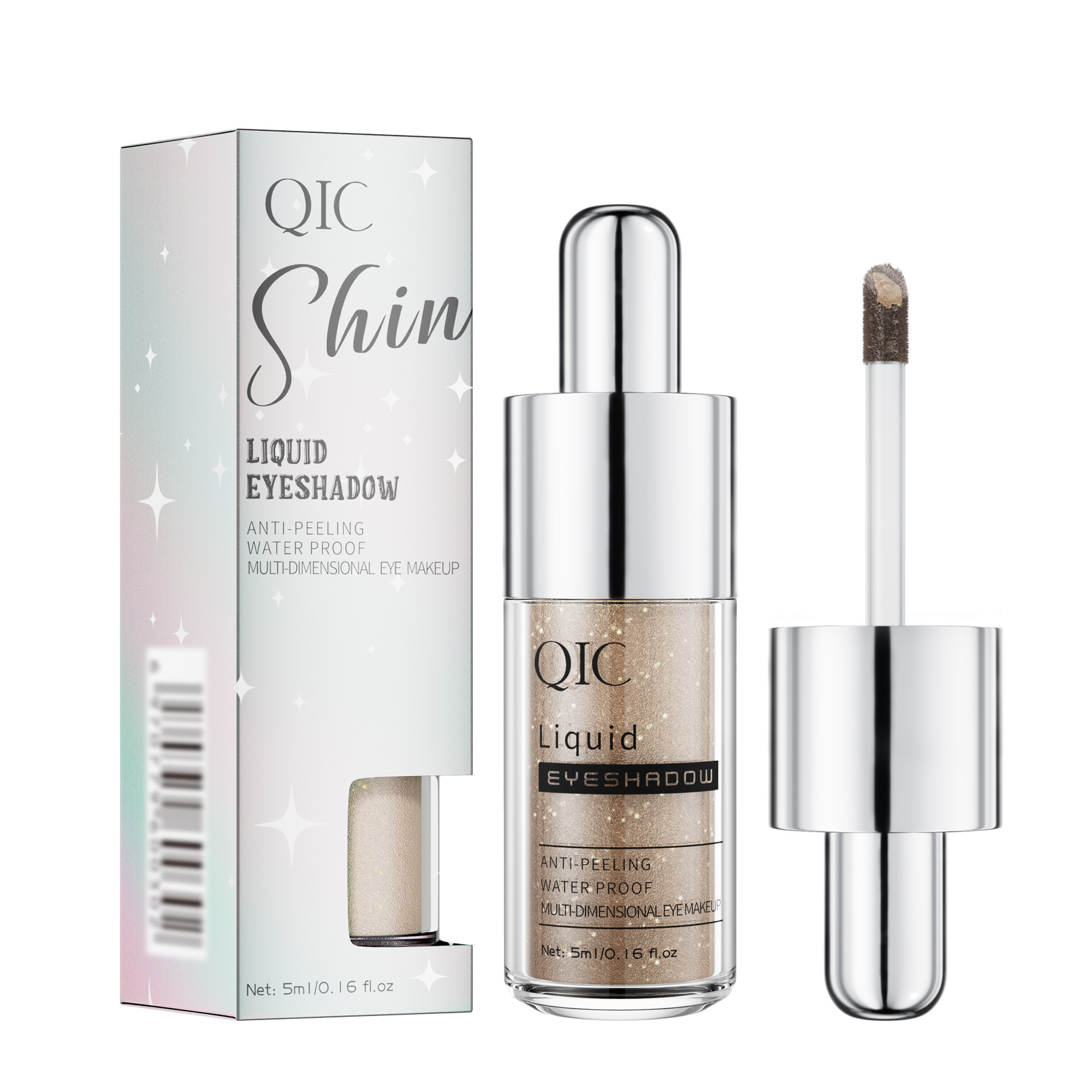 Qic Liquid Eye Shadow High-Gloss Multi-Color Pearlescent Liquid Colorful Eye Shadow Colorful Liquid Eye Shadow Cross-Border Makeup Wholesale