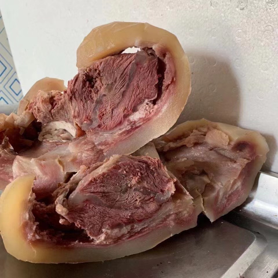 Fresh Original Beef Head Meat, Boiled with Skin, Refined Beef Face Meat, Wholesale, Commercial Hotel Deli, Cold Salad Beef Head Meat