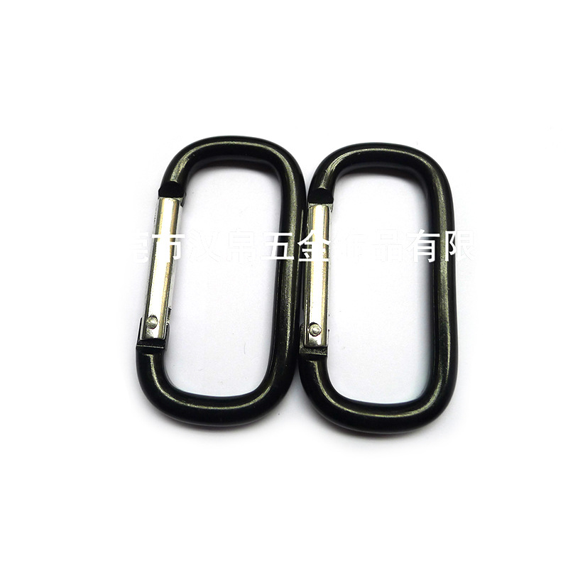 Manufacturer of Various Carabiner, Full Gun Gray U-Shaped Buckles, 5C Long Track-Shaped Carabiner, Metal Outdoor Hook Buckles