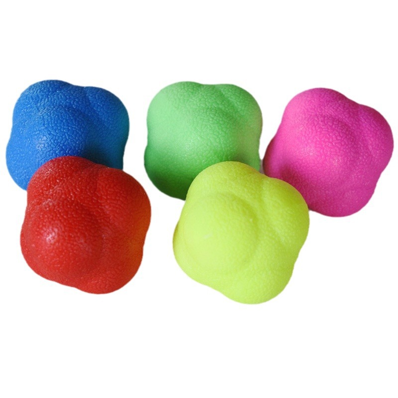 Yiwu toy hexagon ball reaction ball speed elastic ball sensitive ball direction change ball agile irregular direction ball