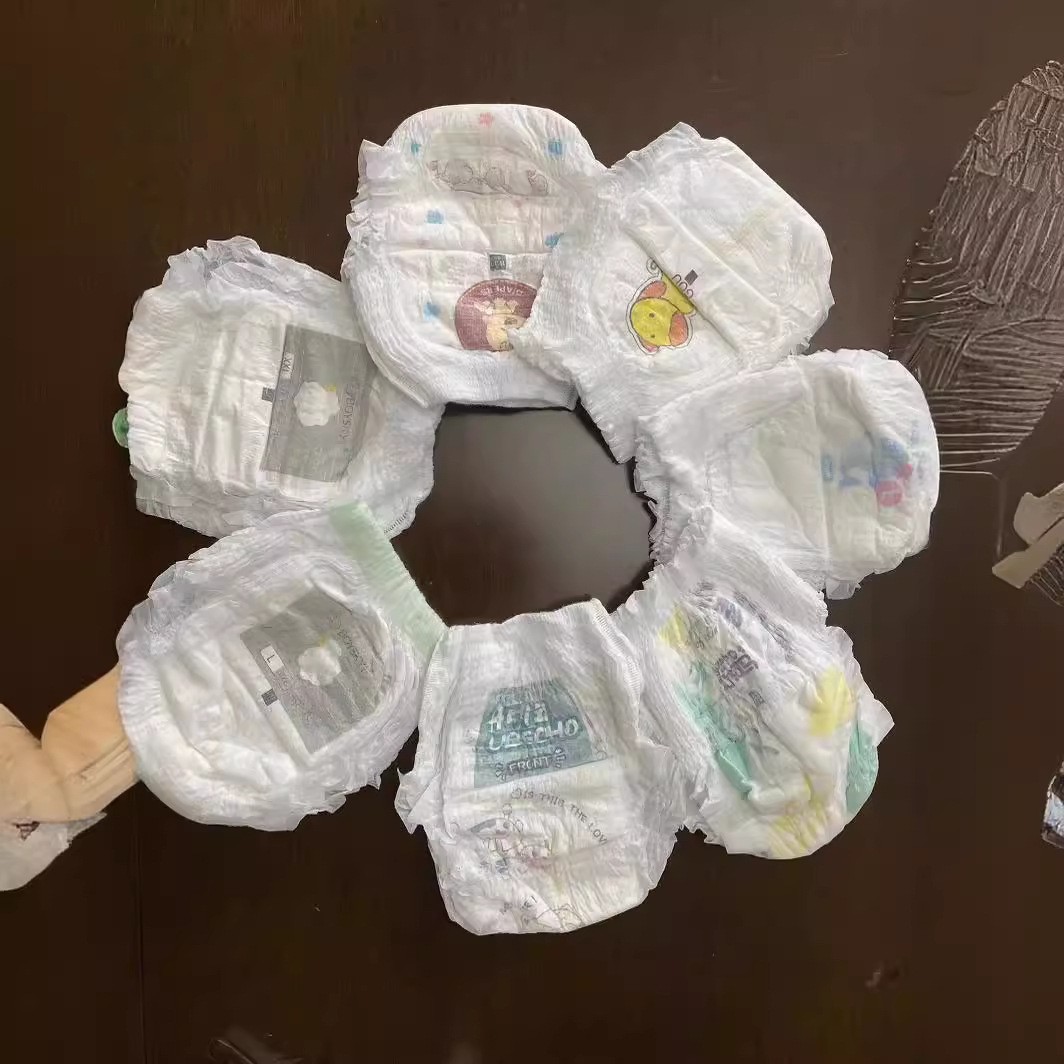 Foreign Trade Pull-Up Pants Toddler Pants Transparent Bag Packaging 50 Pieces Per Package Various Styles and Sizes Wholesale