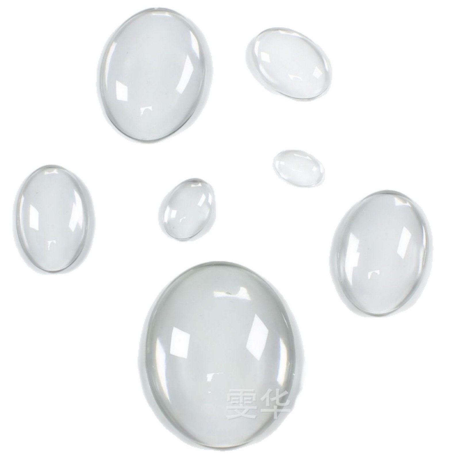 DIY Creative Oval Crystal Glass Refrigerator Magnet Time Gem Glass Patch Bracelet Pendant Accessories Trinkets