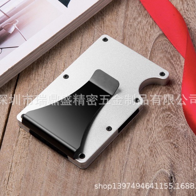Factory direct supply aluminum alloy card bag metal wallet carbon fiber card holder, RFID card holder credit card holder