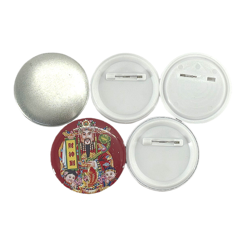 Factory Direct Supply of Badge Spring Pins, Plastic Base Badge Materials, Wholesale Plastic Spring Pin Badge Blanks