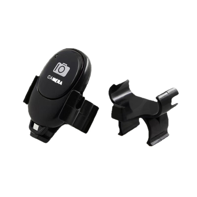 Lazy Bluetooth Remote Control Buckle Selfie Device Bluetooth Multi-function Selfie Stick Fixed Card Holder Clip Manufacturer Wholesale