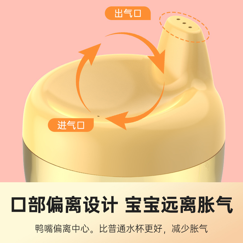 Baby Learning Drinking Cup, Children's Goblet, Baby Wine Glass, Juice Cup, Anti-Fall and Resistant Milk Cup, Baby Tableware Wholesale