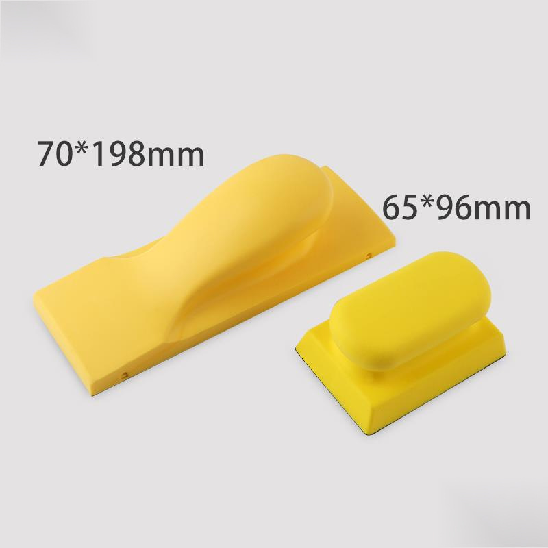 Car Dry Sanding Hand Push Board Self-Adhesive Sandpaper Hand Push Sanding Board Furniture Rectangular Mouse Type Hand Sanding Board 5inch 6inch