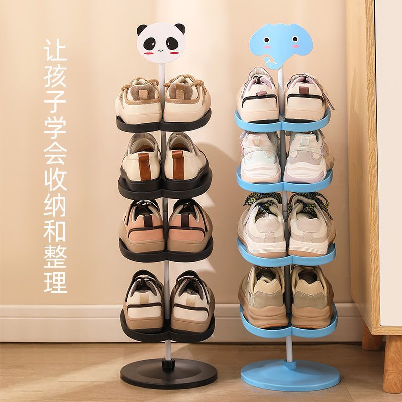 Японский вертикальный многоуровневый обувной шкаф для детей, милый, узкий, легкий в установке, для детской комнаты