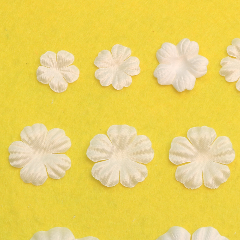 Three-Dimensional Satin Shaped Flower Petals Wedding Dress Baby Clothes Hairpin Hat Handmade DIY Accessories Flower Accessories