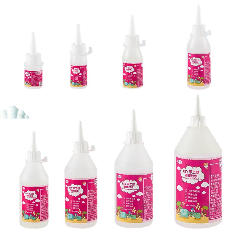 Alcohol Glue Non-Woven Fabric Hemp Rope Button Painting Glue Children's DIY Styrofoam Handmade Soft Glue Multi-Capacity High Viscosity