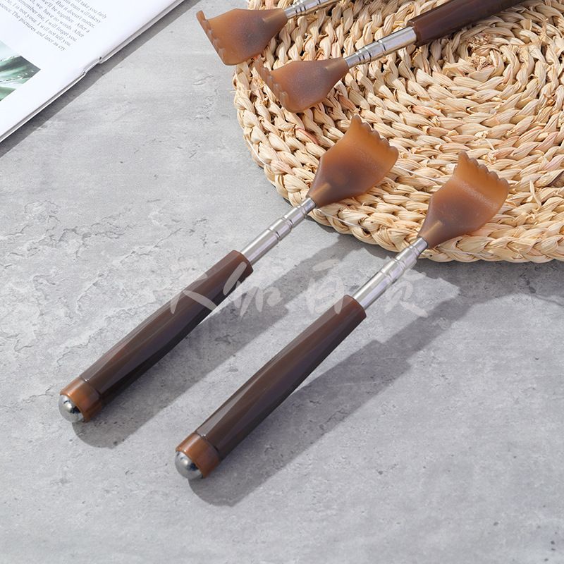 Stainless Steel Tickle Telescopic Tickle Does Not Ask for Help Home Scratch Back Tickle Rake Scratching Rake Massage Scratcher