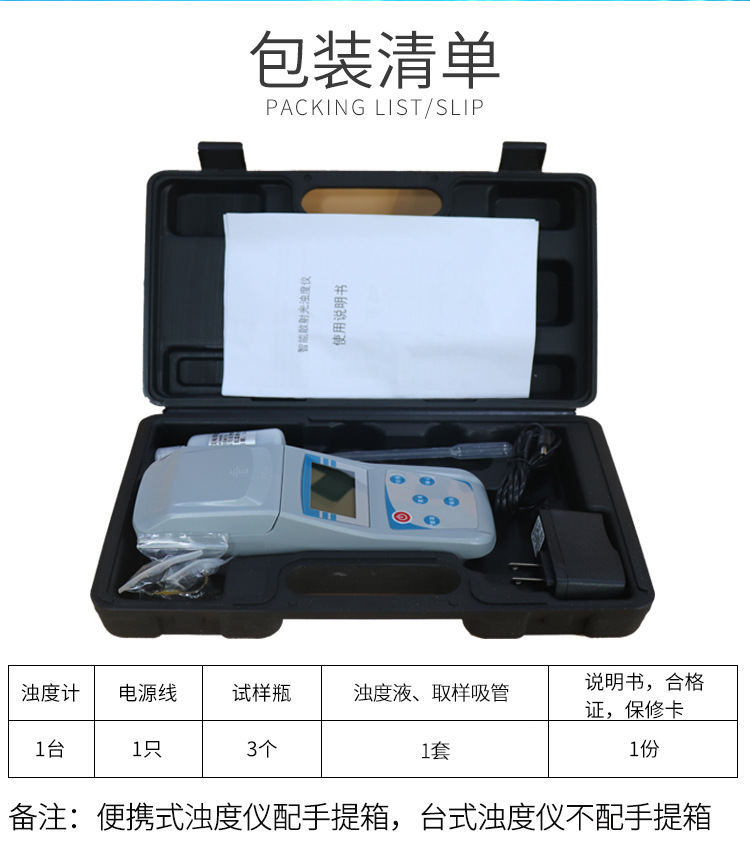 Qiwei Portable Turbidity Meter Wgz-1B Desktop Turbidity Meter Wgz-1A Water Treatment Plant Turbidity Tester