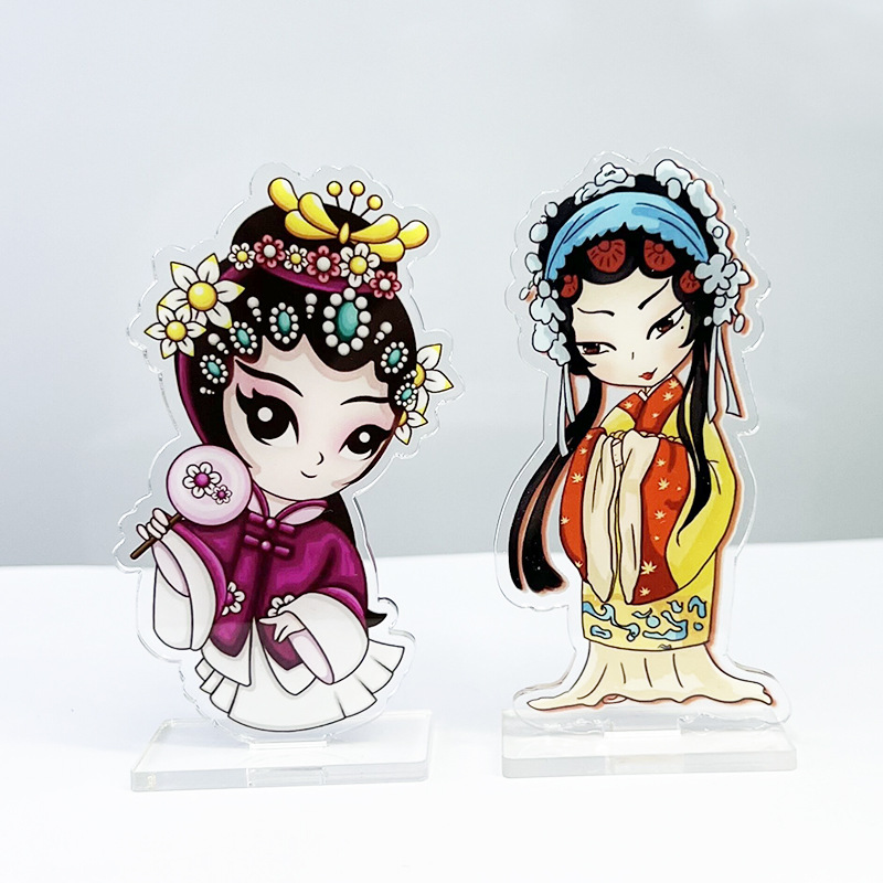 Acrylic Keychain Customized diy Pendant Tag Tablet Laser Photo Customized Cartoon Opera Characters