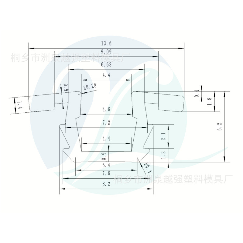 Pvc Furniture Slot Wheel Slide Track Cosmetic Wooden Cabinet Slot Plastic Pvc Edge Banding Display Edge Banding U-Shaped Slot
