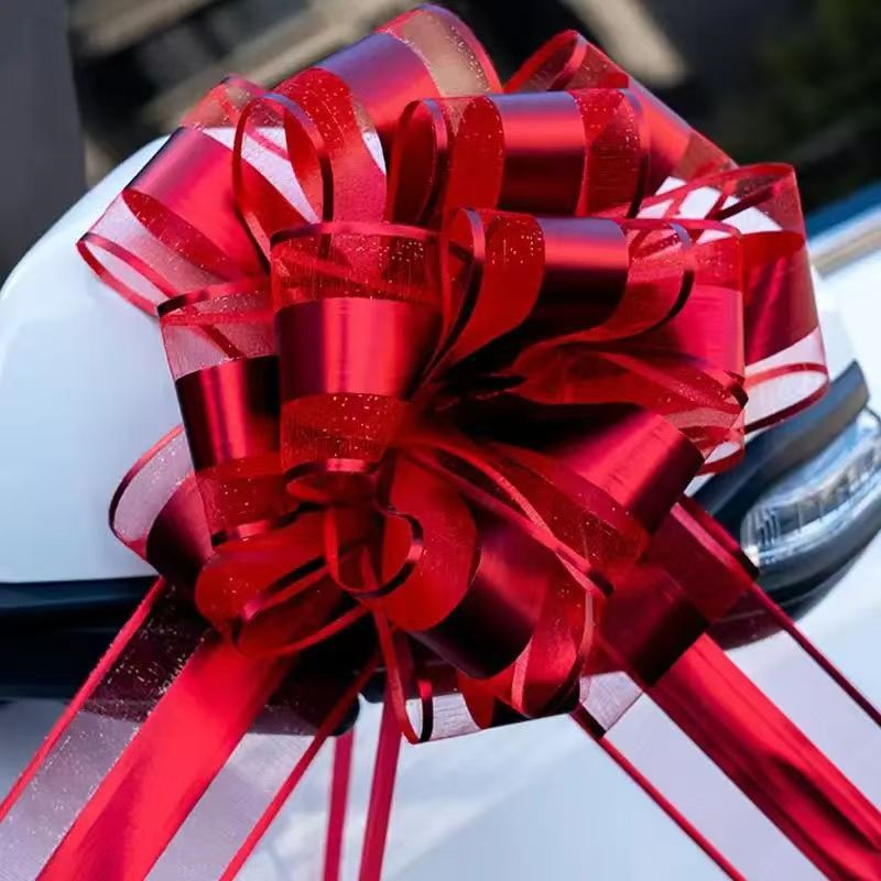 New Wedding Flower Bow Wedding Car Door Handle Decoration Wedding Supplies Wedding Room Full Layout Car Wedding