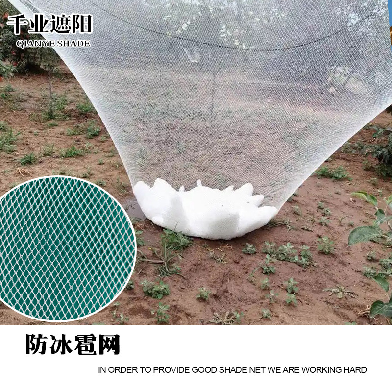 Полиэтиленовая ромбическая белая сетка от града для фруктовых садов, утолщенная сетка для виноградников