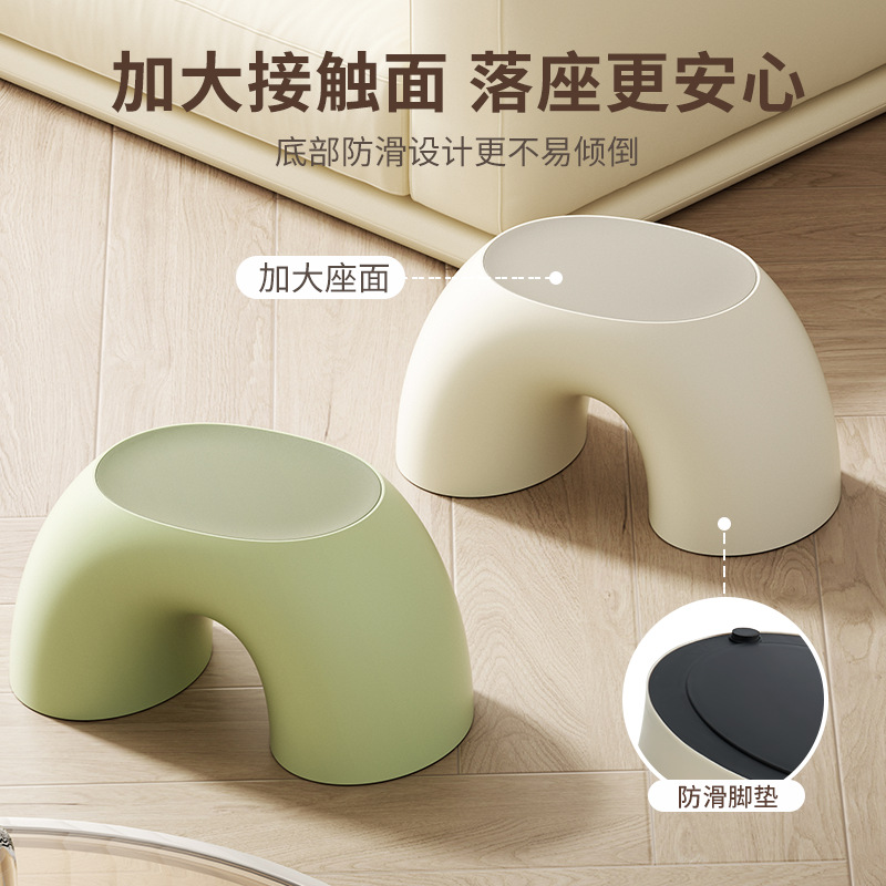 [Liangshe Original] Stool Household Living Room Plastic Bench Children's Stool Household Low Stool Bathroom Stool Small Bench