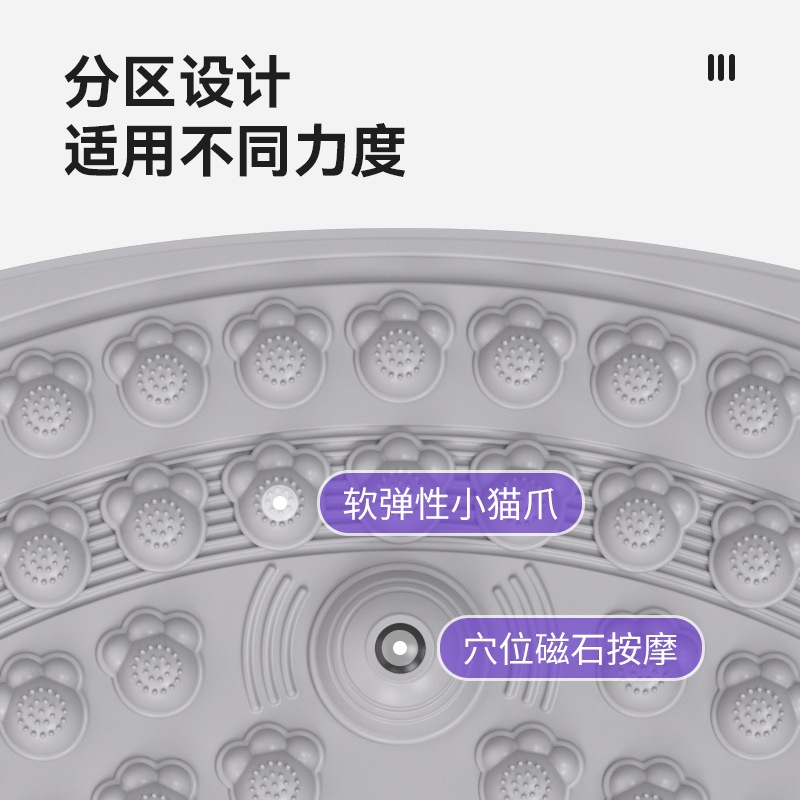 Factory Direct Sales Wholesale Cat Claw Acupressure Board Round Seven Magnets Thickened Home Foot Massage Pad Massage Toe Pressure Board