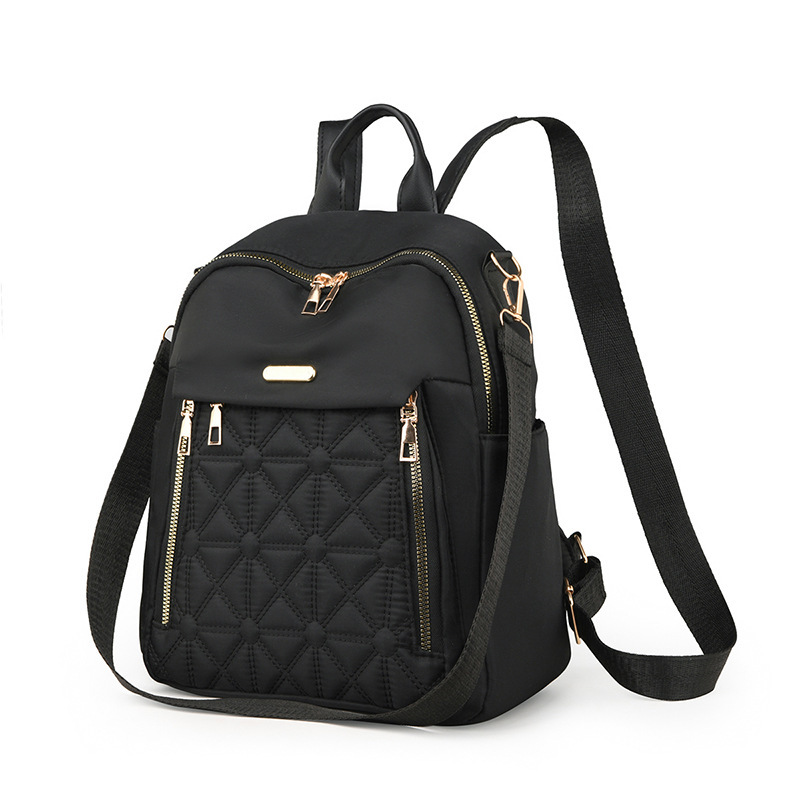 2024 New Korean Style Easiest for Match Women's Backpack Large Capacity Water-Repellent Travel Backpack Diamond Embroidery Thread Backpack for Women