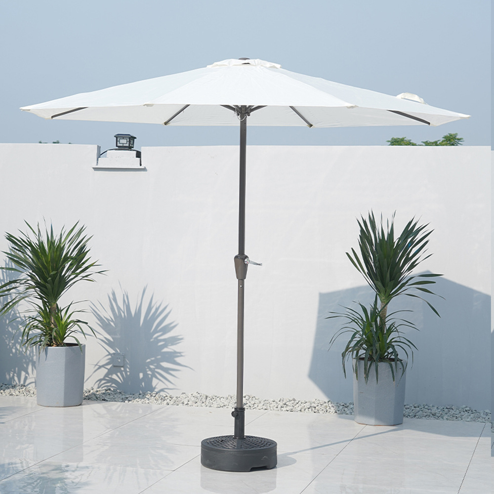 Outdoor Sunshade Umbrella Garden Umbrella Sun Umbrella Camping Stall Umbrella Garden Sun Protection Mid-pillar Umbrella Hand-cranked Leisure Beach Umbrella
