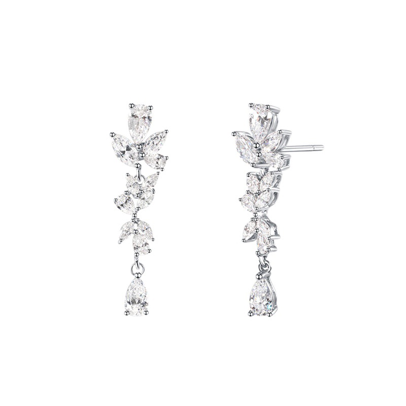 wisteria flower series ladies earrings fashion personality simple light luxury jewelry girlfriend gift factory direct sales