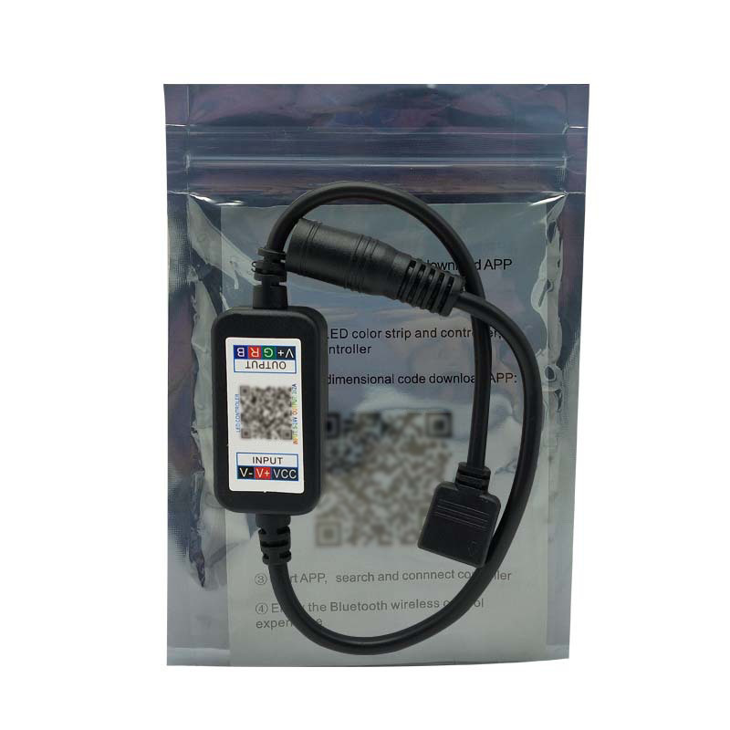 Cross-border spot double red Source small square box Bluetooth controller colorful car voice control rgb Atmosphere Lantern controller