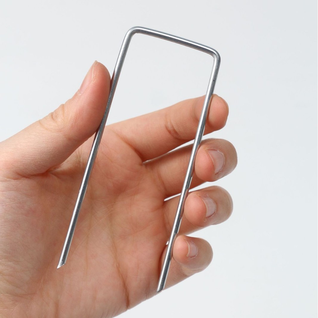 Packaging Optional Factory Direct Sales Large Quantity Discount Amazon Specializes in Viewing Nails Grass-Proof Cloth Ground Nails U-Shaped Ground Nails