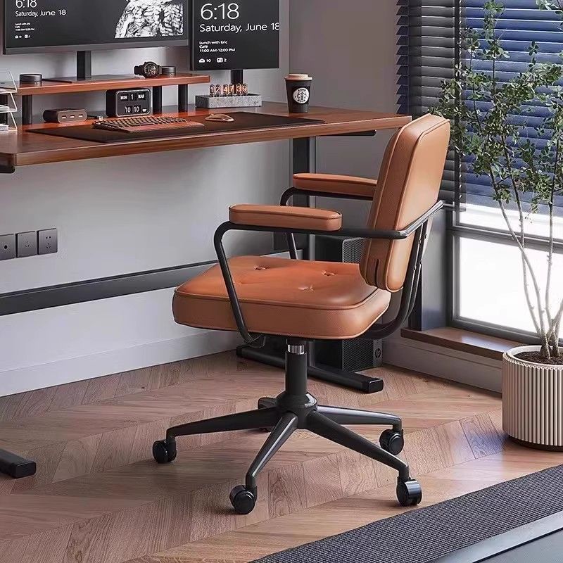 Computer Chair, Study, Simple Swivel Seat, Office Chair, Comfortable Boss Chair, Modern Desk, Light Luxury, Liftable Swivel Chair