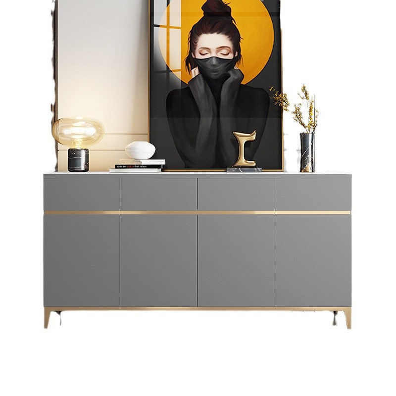 Gsqs-916 Light Luxury Sideboard Post-Modern Minimalist Living Room Tea Cabinet Wine Cabinet Entrance Cabinet Restaurant Multi-Function