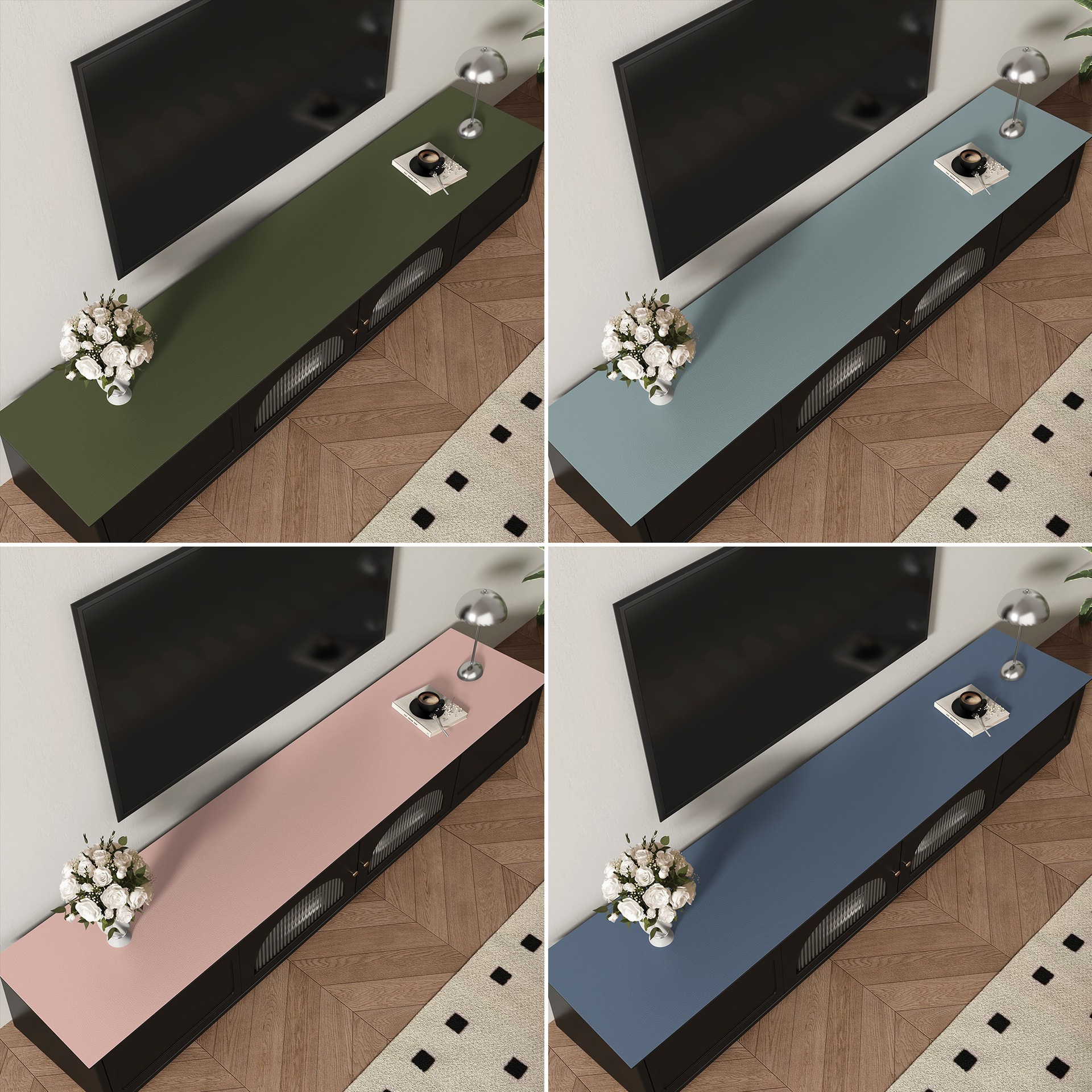 High-End Tv Cabinet Table Mat Long Waterproof Tablecloth Sideboard Tabletop Shoe Countertop Anti-Dirty Mat Dustproof Cover Cloth