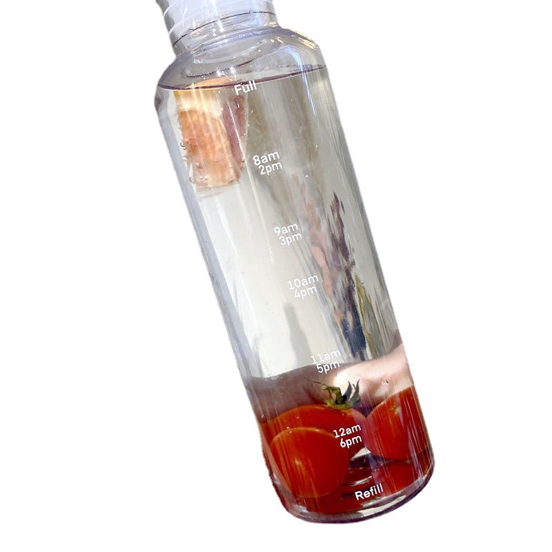 Time scale cup net red plastic cup fall-resistant car simple ins water cup for men and women with high color value red book