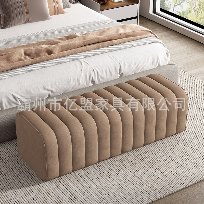 Bedside Stool Bed Sofa Bedroom Simple Long Shoe Changing Stool Cloakroom Clothing Store Design Popular Sofa Stool