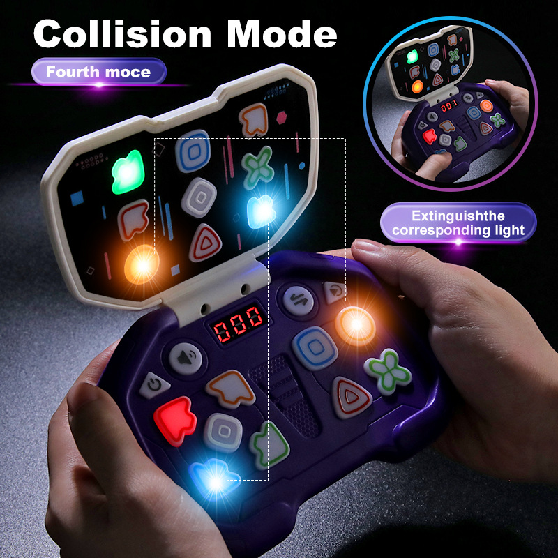 Cross-border press speed push game machine toy children's puzzle decompression music breakthrough palm flip dancing machine