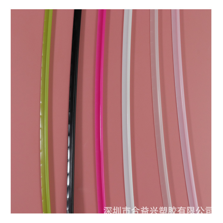 PVC bag T-shaped open-line stereotyping of the banging bone strip soft strip color plastic PE bone bar