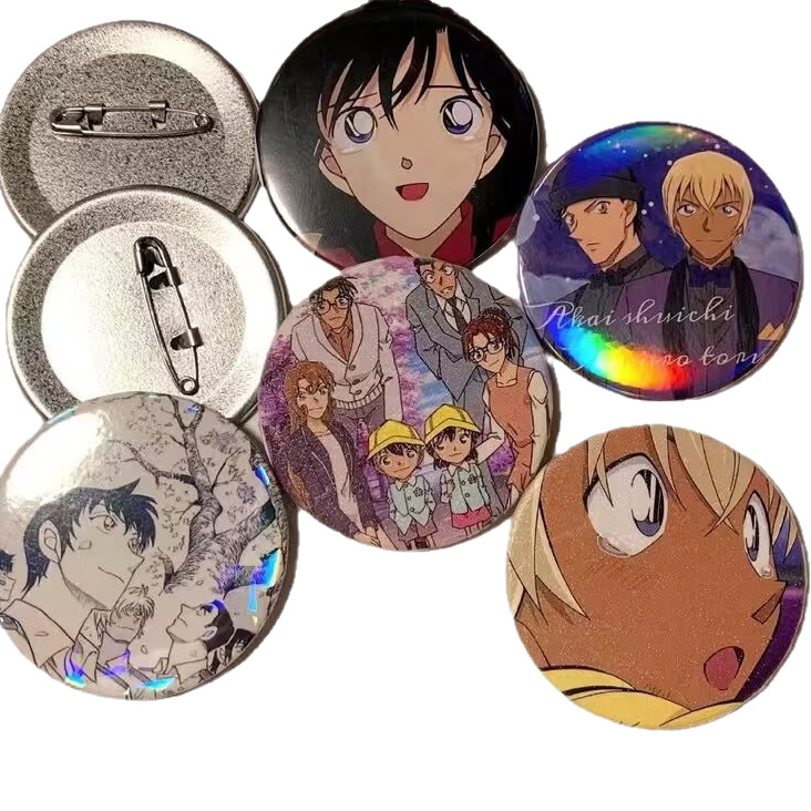 58MM Anti-rust Oil-proof Rigu Paper Clip Badge Material Frosted Metal Bottom Tinplate Badge Bar Consumables